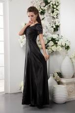 Scoop Floor-length Black Formal Evening Dress Discount