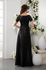 Scoop Floor-length Black Formal Evening Dress Discount