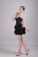 Black Sweetheart Mini-length Cocktail Dress For Cute Girl