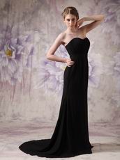 Discount Sweetheart Black Chiffon Club Party Dress Petite