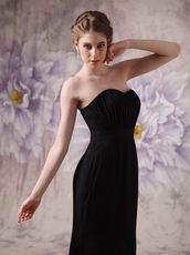 Discount Sweetheart Black Chiffon Club Party Dress Petite