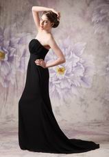 Discount Sweetheart Black Chiffon Club Party Dress Petite