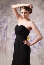 Discount Sweetheart Black Chiffon Club Party Dress Petite