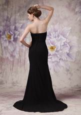 Discount Sweetheart Black Chiffon Club Party Dress Petite