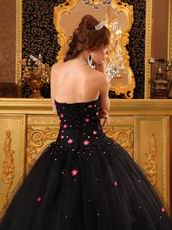 Strapless Black Popular Prom Ball Gown For Sale On Internet