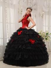 Detachable Halter Straps Quinceanera Dress With Handmade Flower