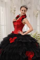 Detachable Halter Straps Quinceanera Dress With Handmade Flower