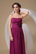 Ruby Chiffon Beach Bridesmaid Dresses For 2014 Wedding