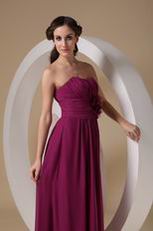 Ruby Chiffon Beach Bridesmaid Dresses For 2014 Wedding