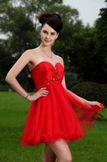 Custom Made Mini Wine Red Bridesmaid Dress For Cheap