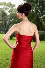 Sweetheart Wine Red Junior Short Wedding Bridesmaid Dress