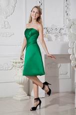 Fresh Green Stain Short Dress For Bridesmaid Under $100