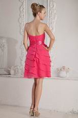 Lovely Layers Skirt Hot Pink Chiffon Bridesmaid Dress