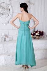 Appliques Empire Long Turquoise Bridesmaid Dresses