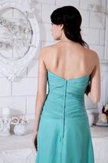 Appliques Empire Long Turquoise Bridesmaid Dresses