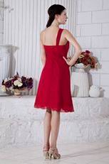 Wine Red Young Girl Bridesmaid Dress For Wedding Party