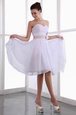 Short White Chiffon Bridesmaid Dress Under 100 Dollars