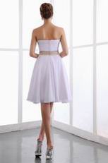 Short White Chiffon Bridesmaid Dress Under 100 Dollars