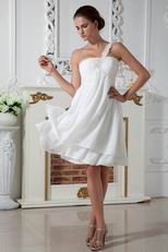 Young Girl Lovely One Shoulder Dress For Bridesmaid