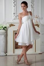 Young Girl Lovely One Shoulder Dress For Bridesmaid