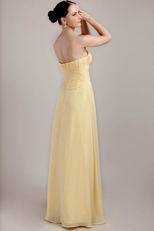 Strapless Daffodil Top Designer Sheath Bridesmaid Dress