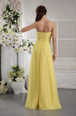 Strapless Long Bridesmaid Dress With Side Hand Made Flowers