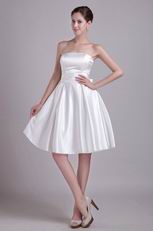 White Bowknot Decorate Wedding Bridesmaid Dress