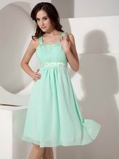 Pretty Apple Green Chiffon Junior Bridesmaid Dresses Cheap