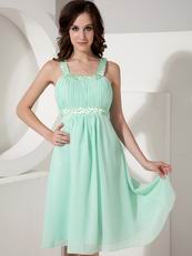 Pretty Apple Green Chiffon Junior Bridesmaid Dresses Cheap