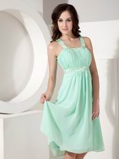 Pretty Apple Green Chiffon Junior Bridesmaid Dresses Cheap