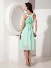 Pretty Apple Green Chiffon Junior Bridesmaid Dresses Cheap