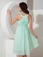 Pretty Apple Green Chiffon Junior Bridesmaid Dresses Cheap