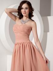 Simple Top Designer Bridal Bridesmaid Dress In Light Blush Orange Amazon Style