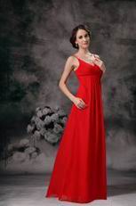 Red Bridesmaid Dress Wear to Church Wedding Ceremony