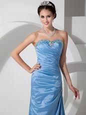 Sweetheart Cornflower Blue Long La Prom Dress