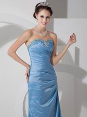 Sweetheart Cornflower Blue Long La Prom Dress