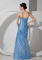 Sweetheart Cornflower Blue Long La Prom Dress