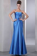 Blue Stain Formal Sweetheart Trumpet Prom Dress Petite