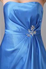 Blue Stain Formal Sweetheart Trumpet Prom Dress Petite