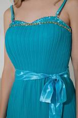 Spaghetti Straps Dark Turquoise Layers Skirt Sweet 16 Dress