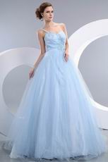 Baby Blue Evening Dresses Design With One Shoulder Neck