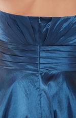 Strapless Short Navy Blue Taffeta Homecoming Dress