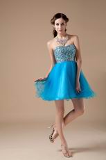 Cheap Azure Blue Girls Sweet Sixteen Dress And Gowns