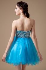 Cheap Azure Blue Girls Sweet Sixteen Dress And Gowns