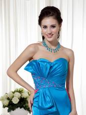 Sexy Colorful Handmade Prom Dress With Front Split Skirt
