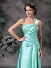 Horizon Blue One Shoulder Prom Celebrity Dress Discount