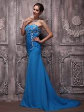 Azure Blue Amazing Club Party Evening Dresses