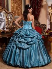 Light Sky Blue Quinceanera Dress With Hand Made Flower