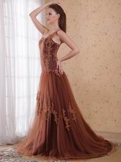 One Shoulder Brown Evening Dress Top Designer Lists