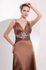 Modest Crystals Beaded Panel Train Sienna Evening Dress